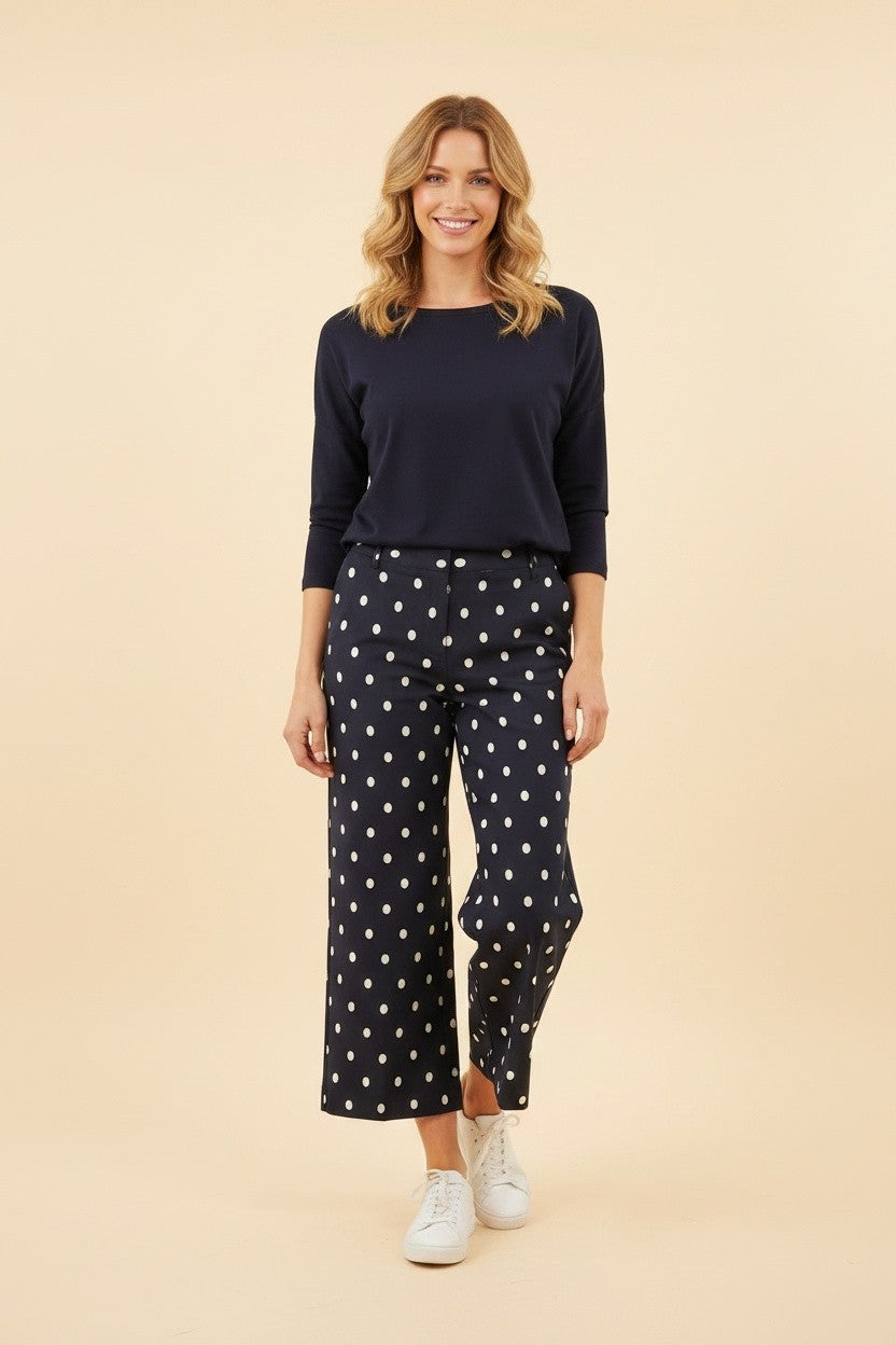Polka Dot Wide Leg Pants