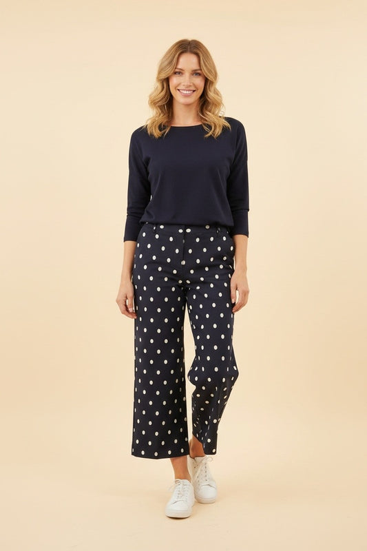 Polka Dot Wide Leg Pants