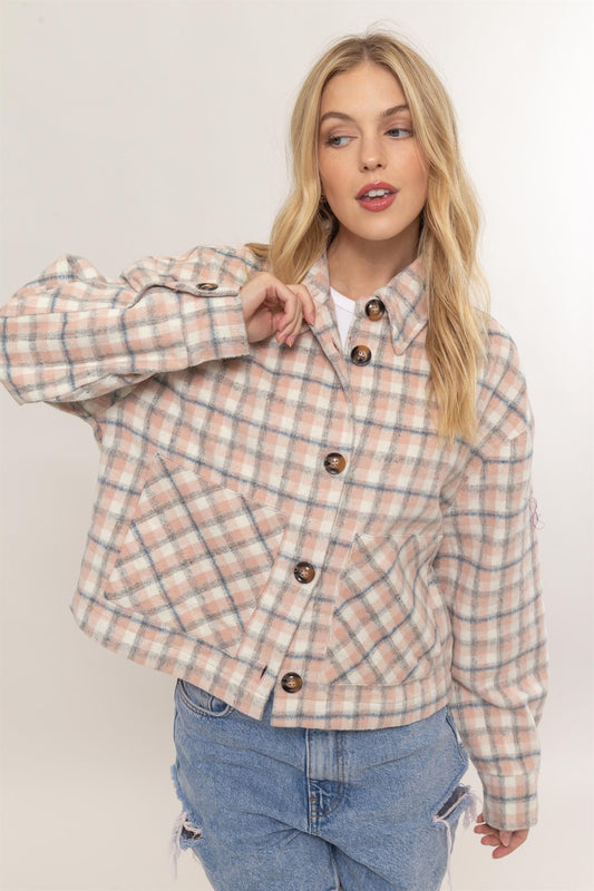 Plaid Short Jacket