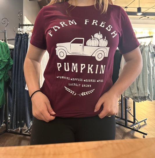 Farm Fresh Pumpkins Truck Graphic Tee