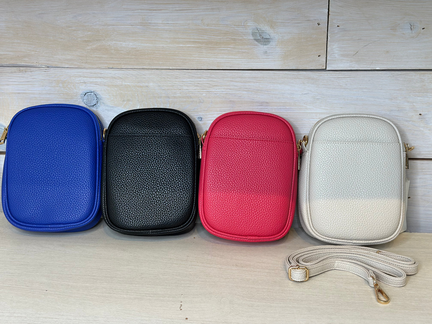 Rounded crossbody bag