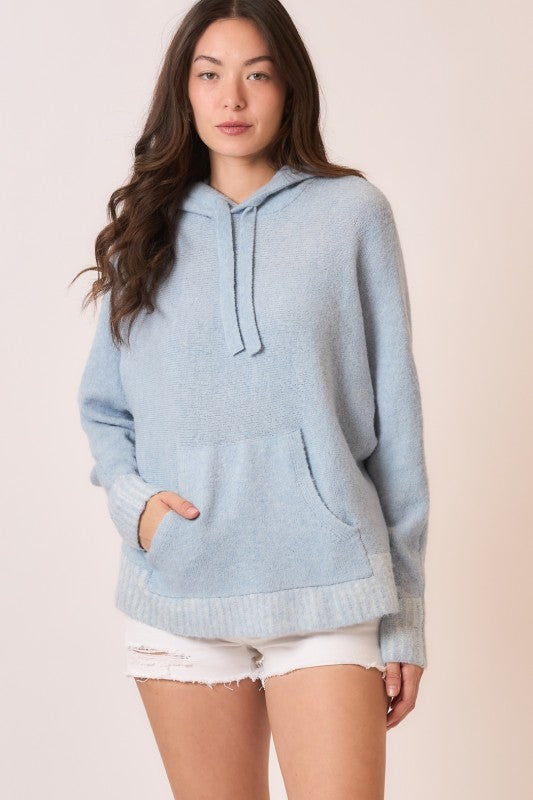 Soft Knit Pullover Hoodie