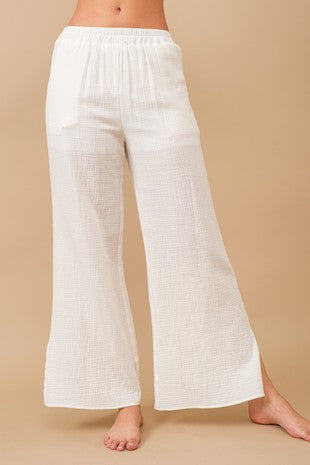 COTTON GAUZE PANTS