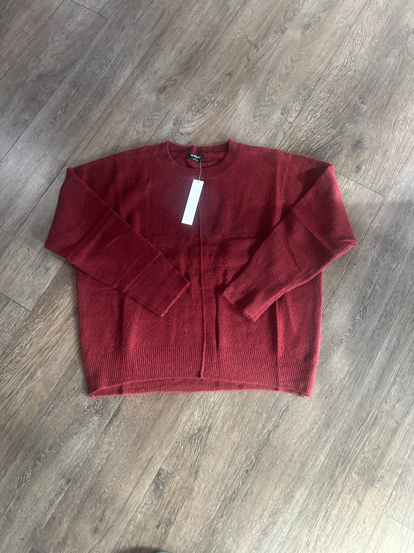Solid Front Seam Sweater