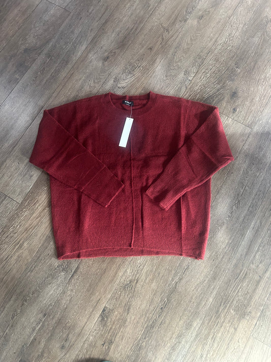 Solid Front Seam Sweater