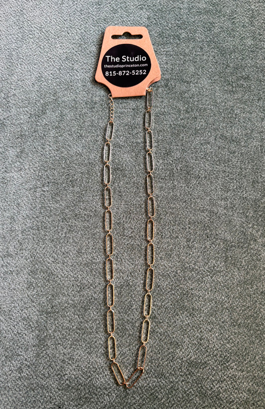 Gold Oval Chain