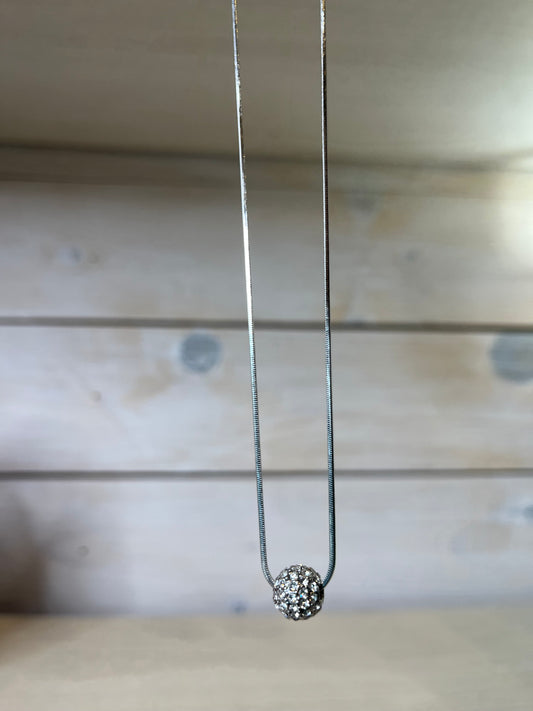 Large Disco Ball Necklace