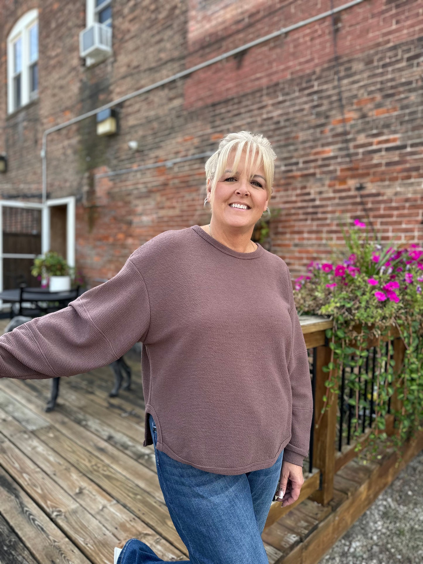Round Neck Knit Top