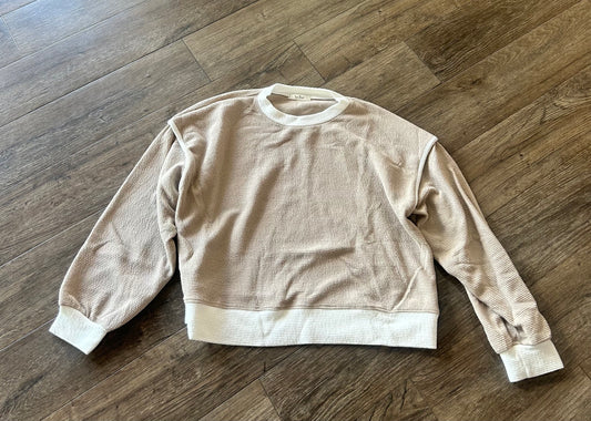 Round Neck Knit Top with Detailed Bottom