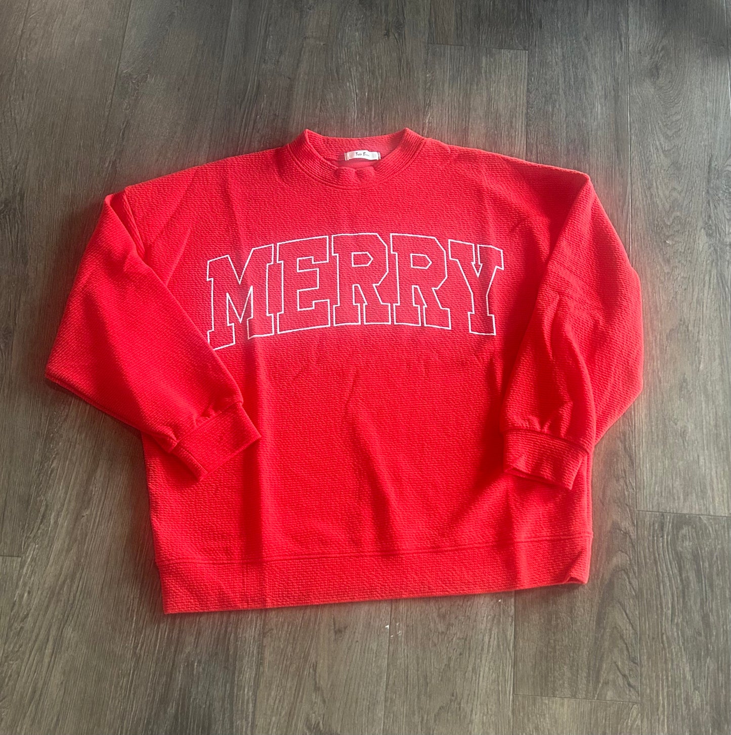 Festive “Merry” Sweatshirt