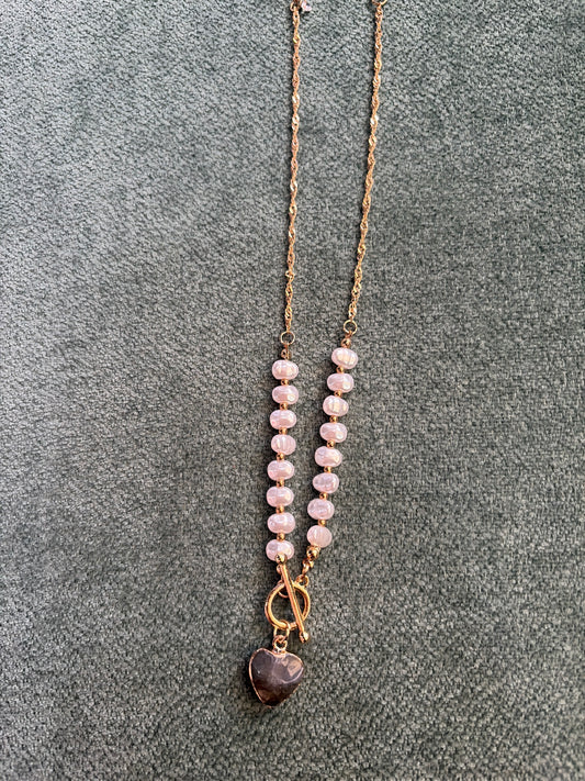 Stone Heart w/ Pearl Detail