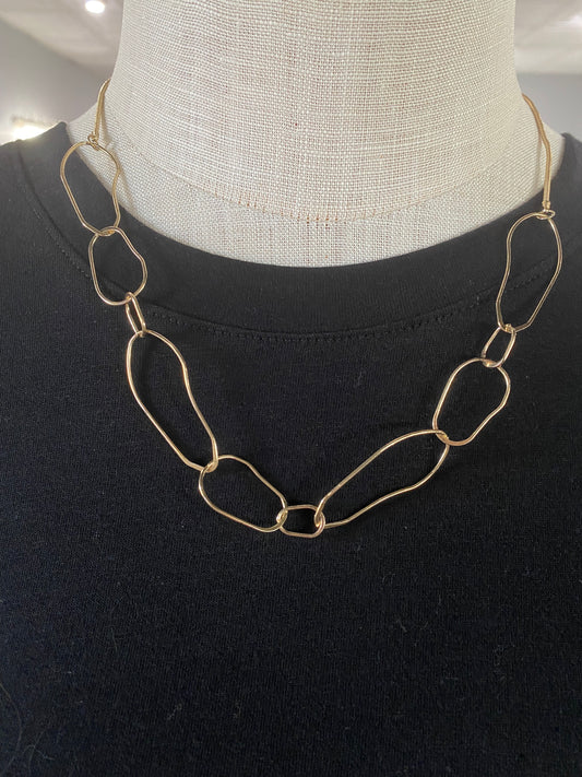 ABSTRACT OVALS NECKLACE
