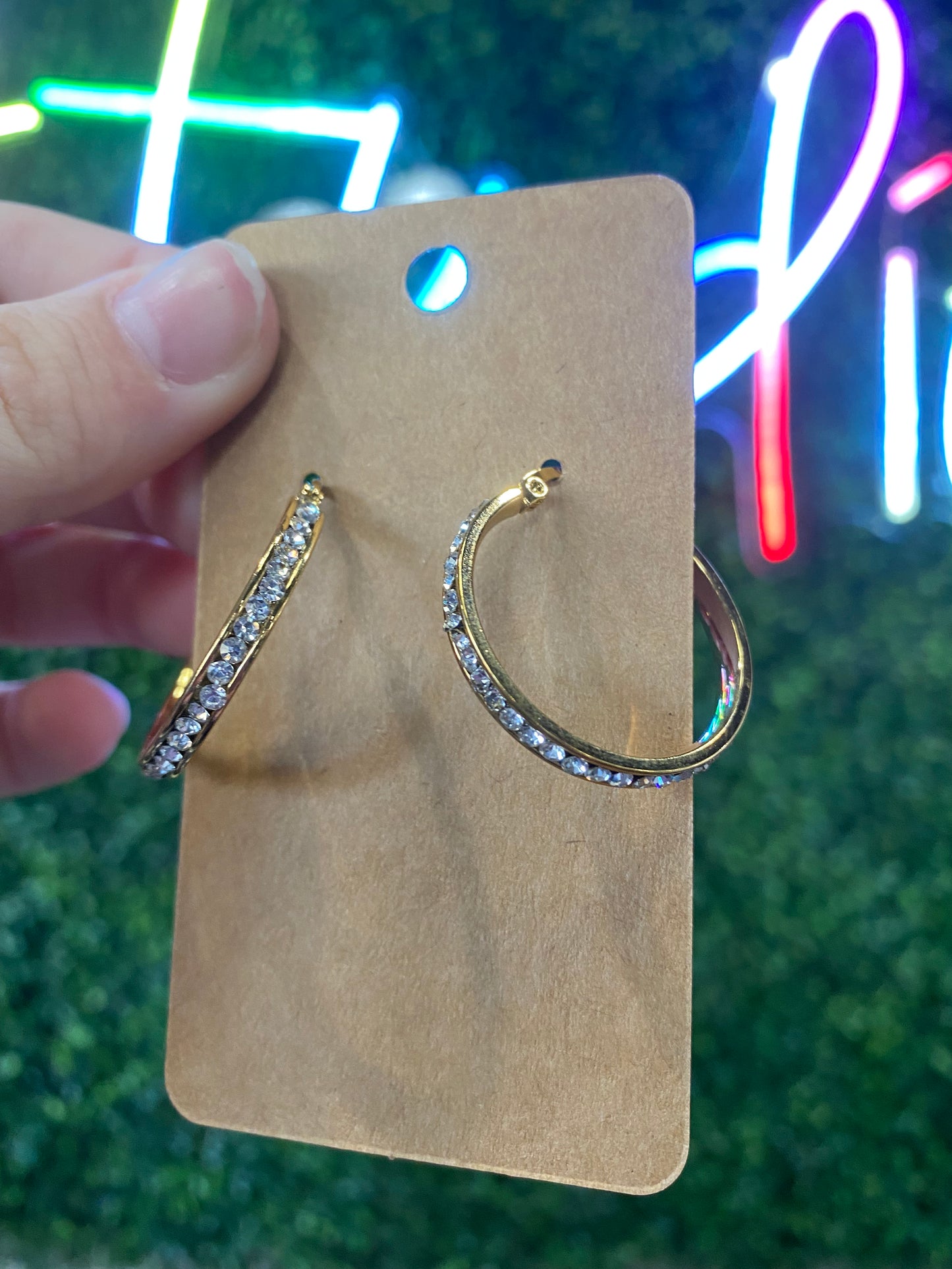SMALL SPARKLE HOOPS