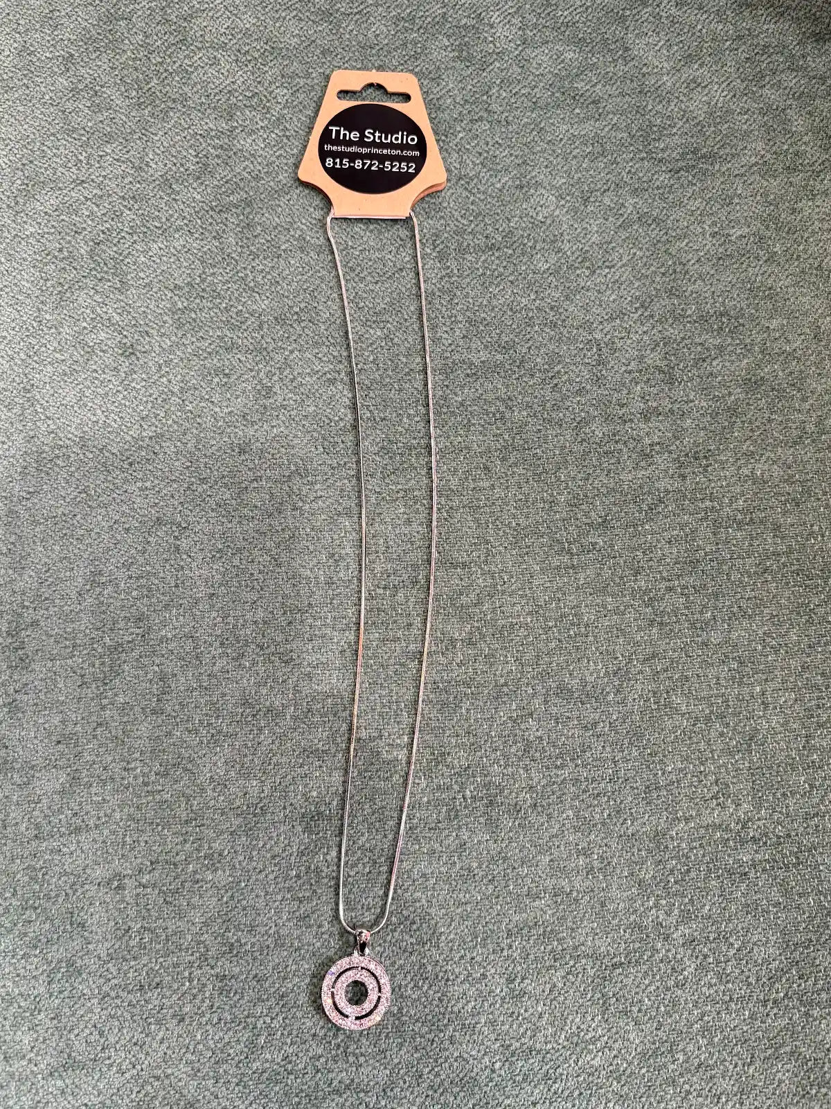 Double Circle Rhinestone Necklace