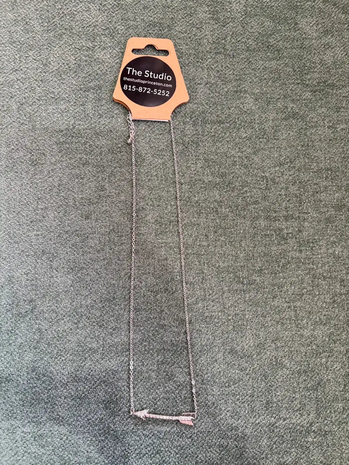 Rhinestone Arrow Necklace