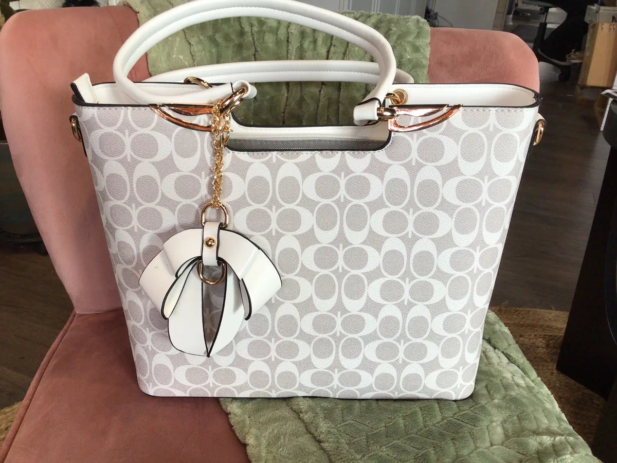 Square Body With Bow Detail Purse