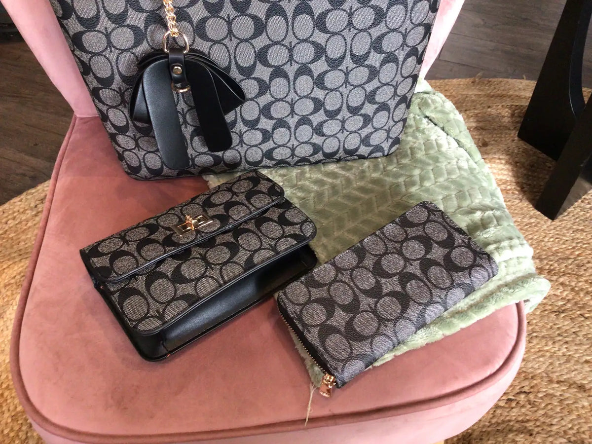 Square Body With Bow Detail Purse