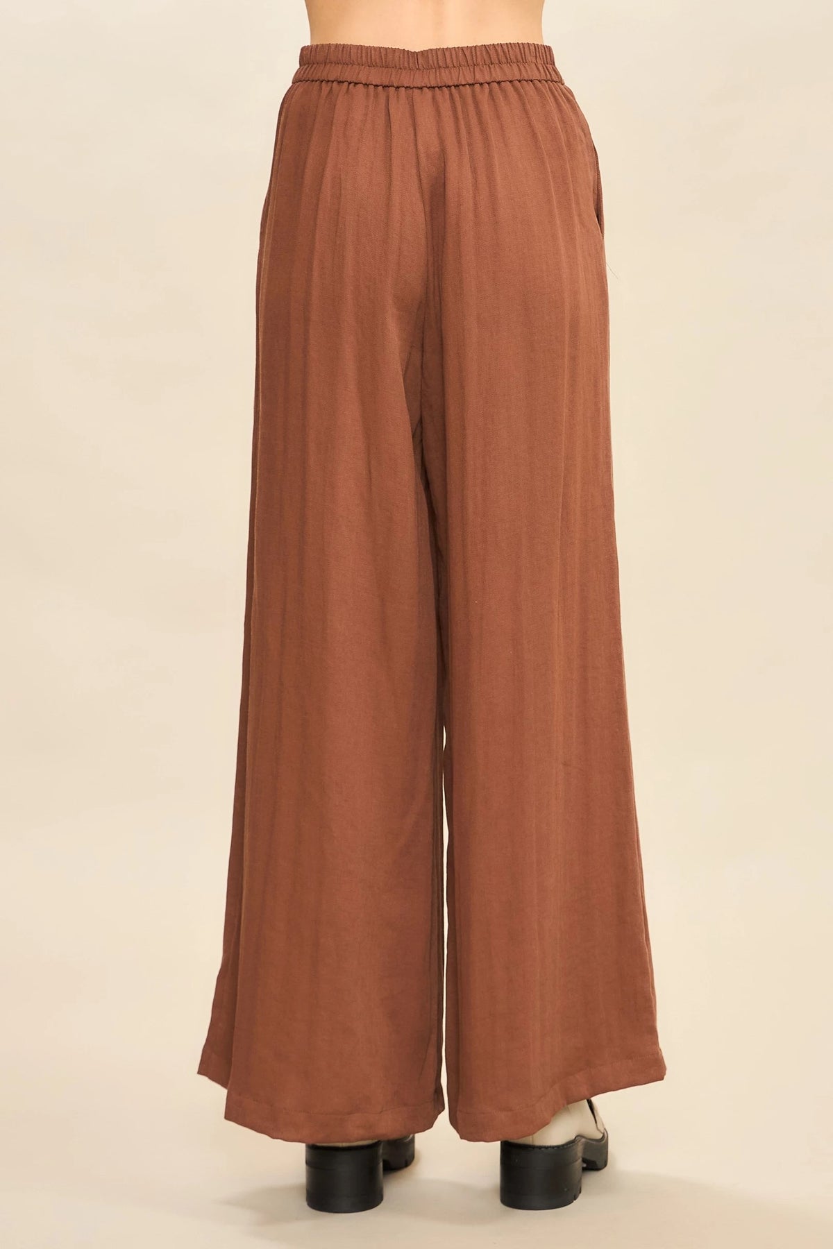Wide Leg Zip Up Pants