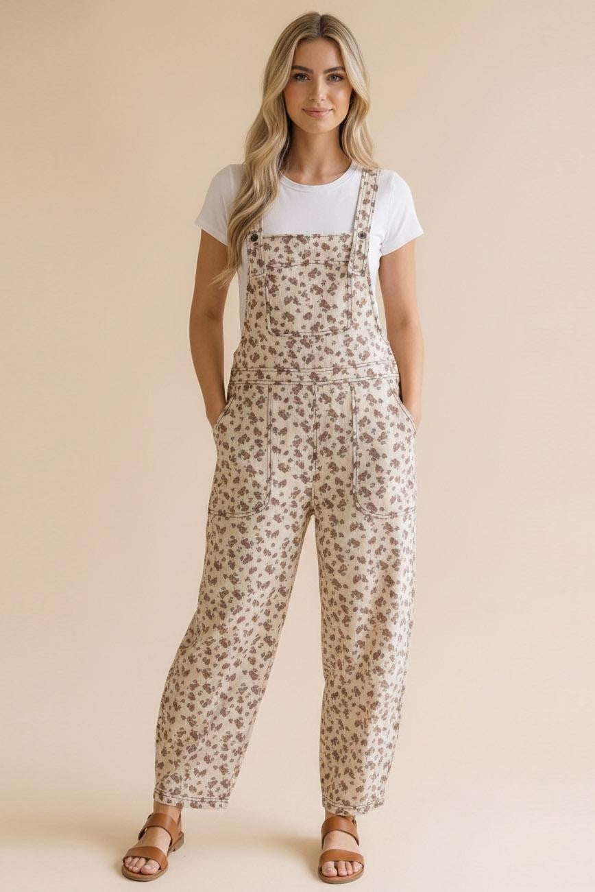 Barrel Legged floral jumpsuit